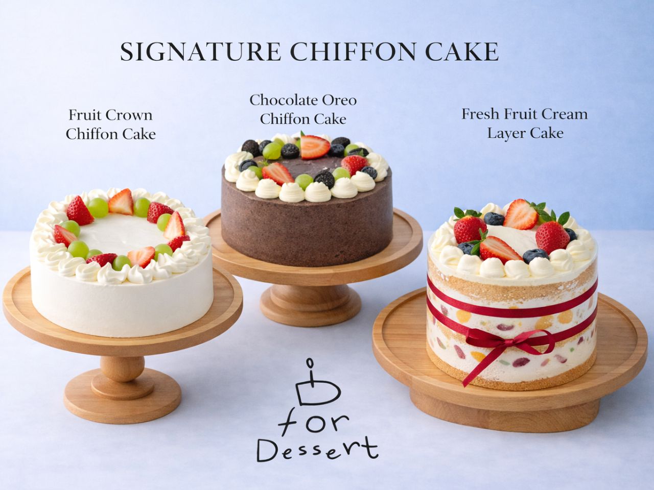 Assorted matcha lattes with strawberry and salt cheese variants at D For Dessert, a Coffee & Cake Shop in Hollywood