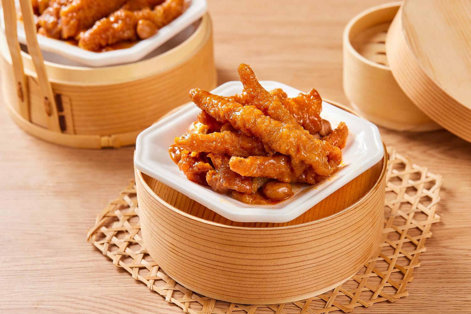 Braised Chicken Feet in Spicy Sauce at Dim Sum Dynasty, Chinese Restaurant in Temecula
