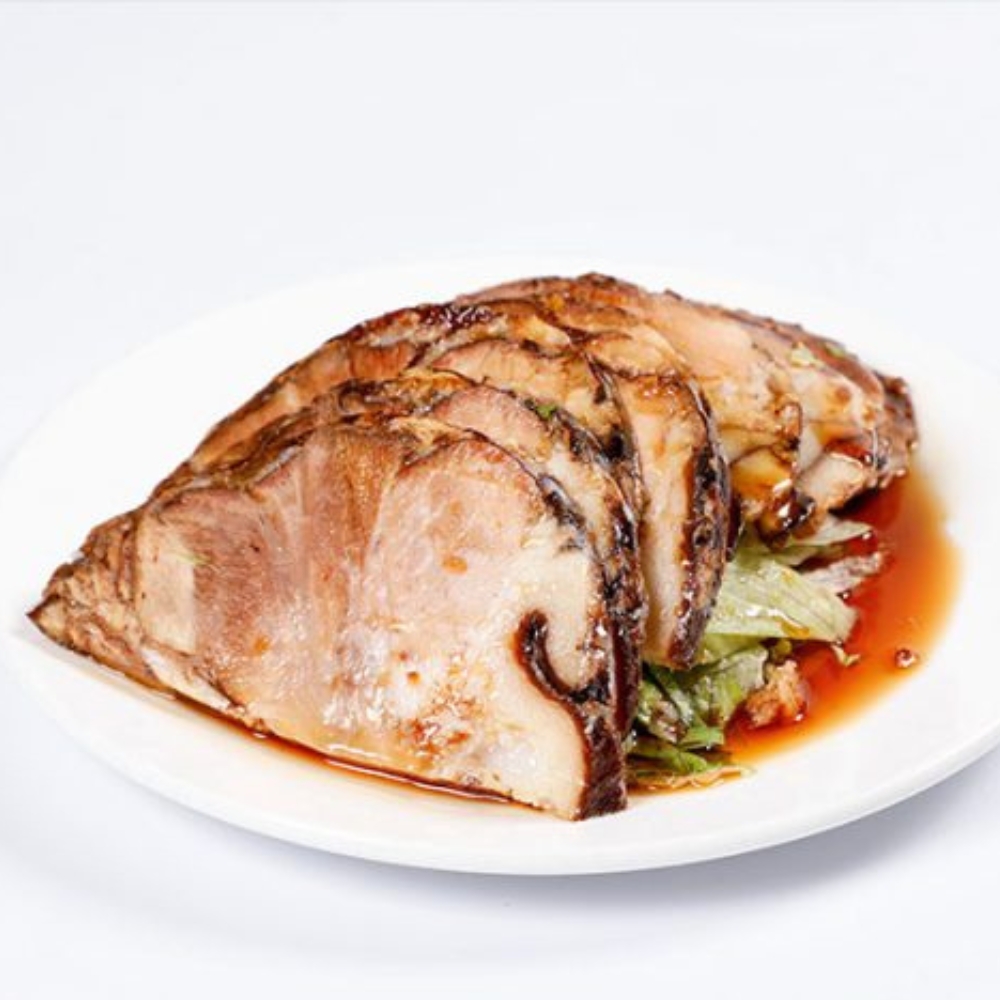 Sliced braised pork hock with savory sauce at Tom's Dim Sum, a Dim Sum Restaurant in PA
