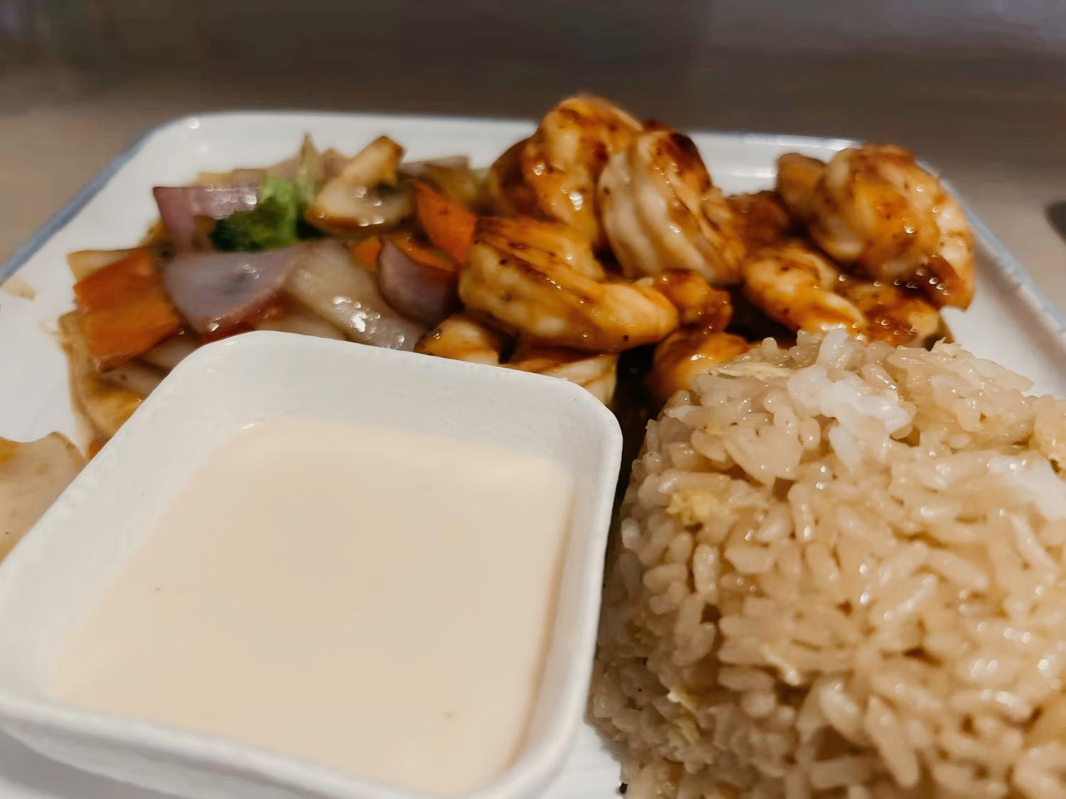 Onion and Shrimp Rice at Ding Asian Cuisine Asian Restaurant in Riverview