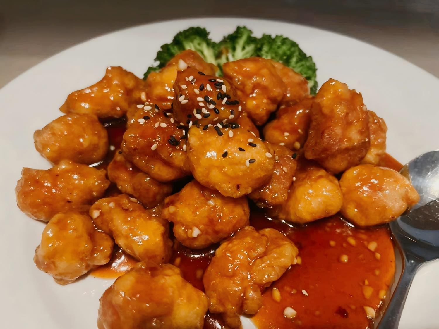 Sweet and Sour Chicken at Ding Asian Cuisine Asian Restaurant in Riverview