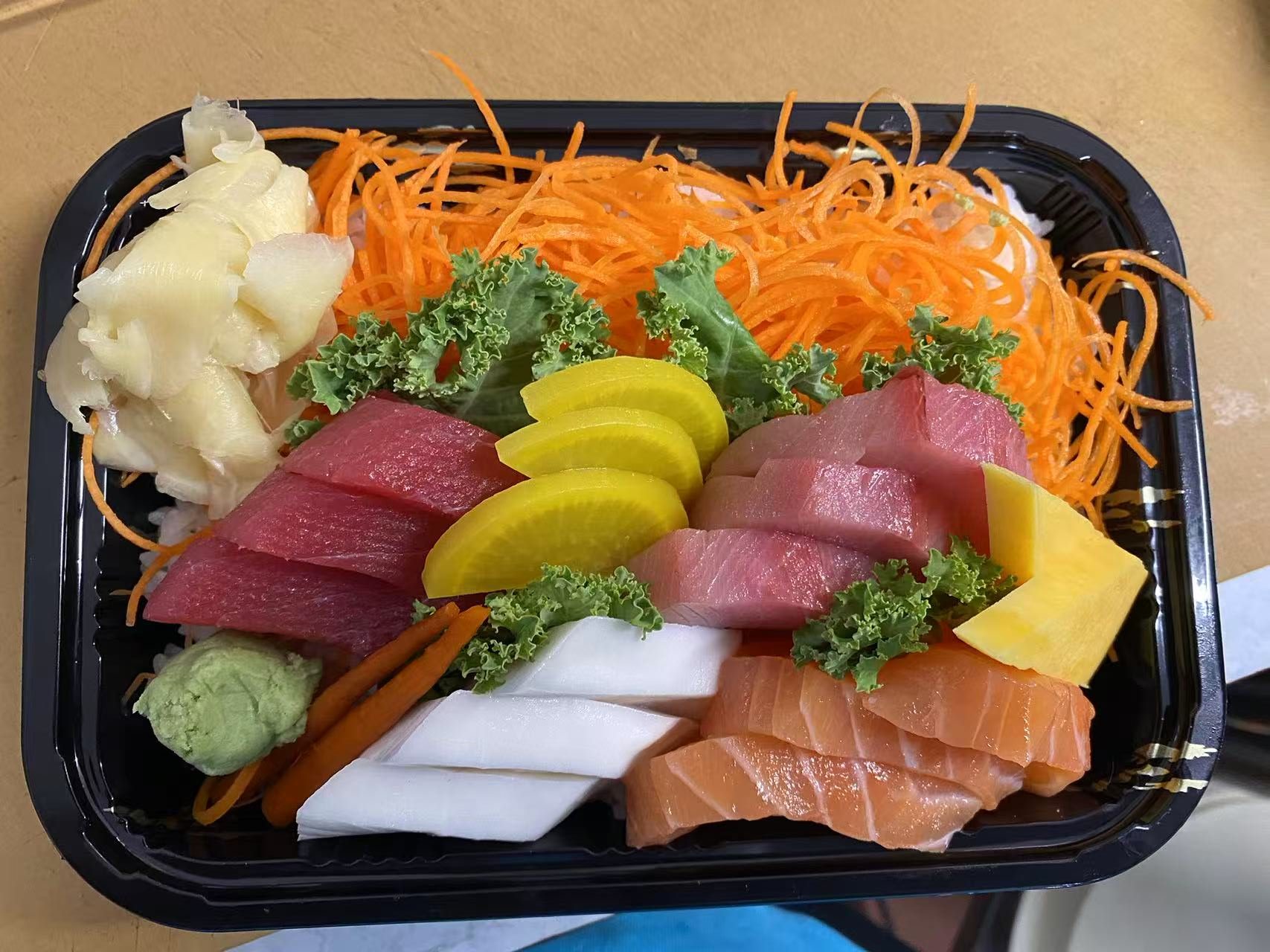 Sashimi Rice Bowl at D&J Asian Fusion Asian Restaurant in Peabody