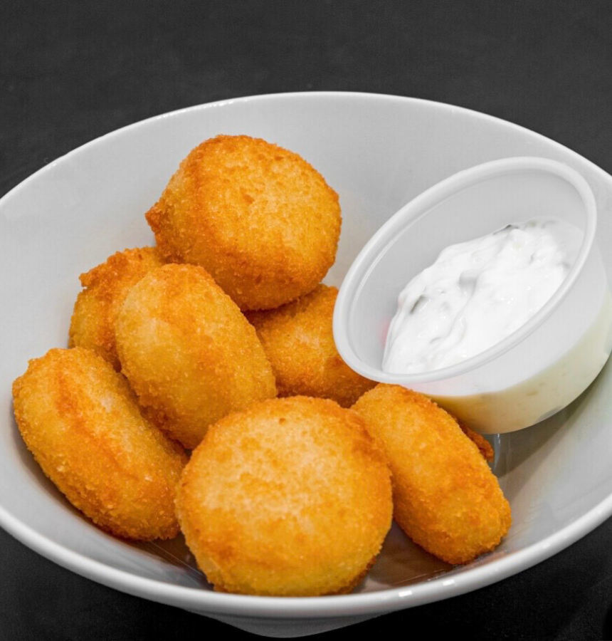 Fried potato croquettes with dipping sauce at Dragon 109 of Columbus, a Chinese Restaurant in New York