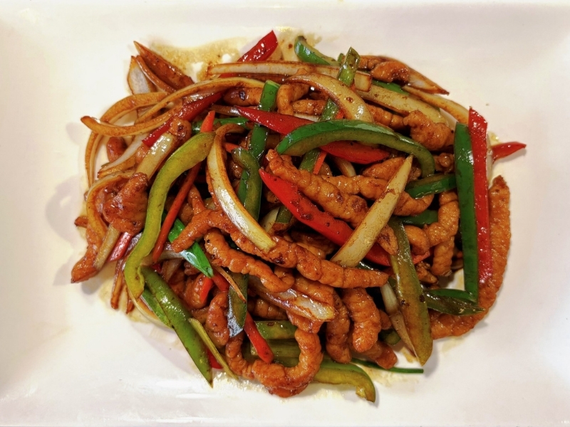 Tender beef strips stir-fried with peppers and onions at Dragon 88, a Chinese Restaurant in Conception Bay South