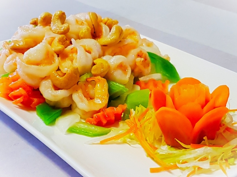 Shrimp stir-fried with cashews and veggies at Dragon 88, a Chinese Restaurant in Conception Bay South