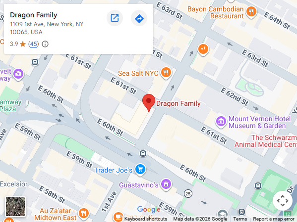 Location, 1109 1st Ave, New York, NY 10065, United States