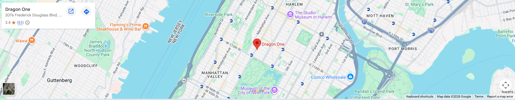 Location 2076 Frederick Douglass Blvd, New York, NY 10026