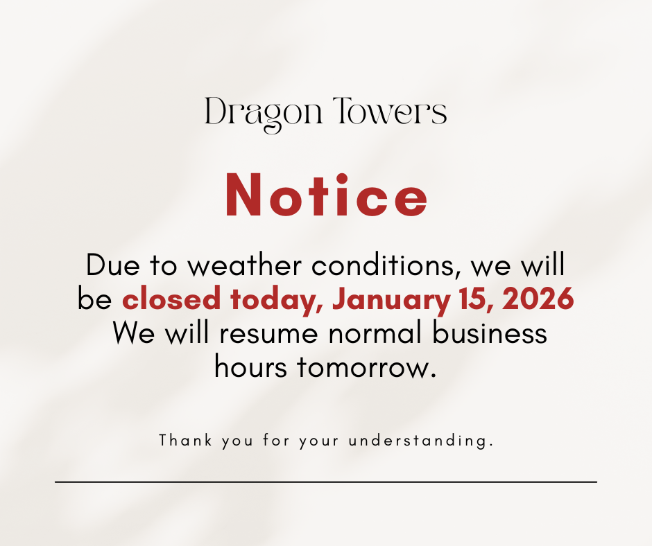 Dragon Towers-Notice of Special Operating Hours