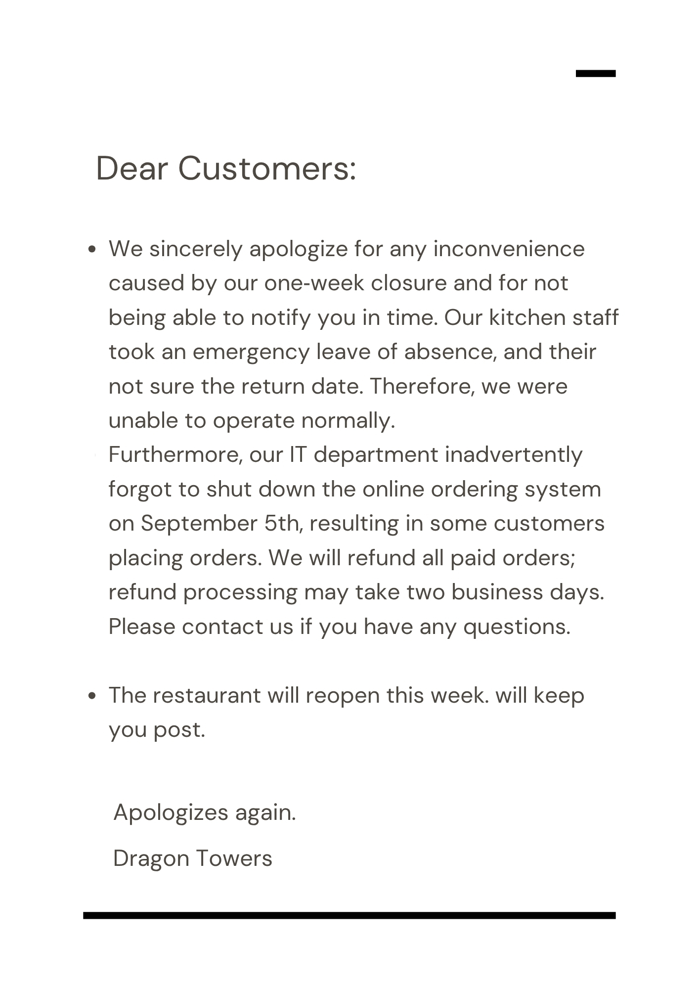 Notice