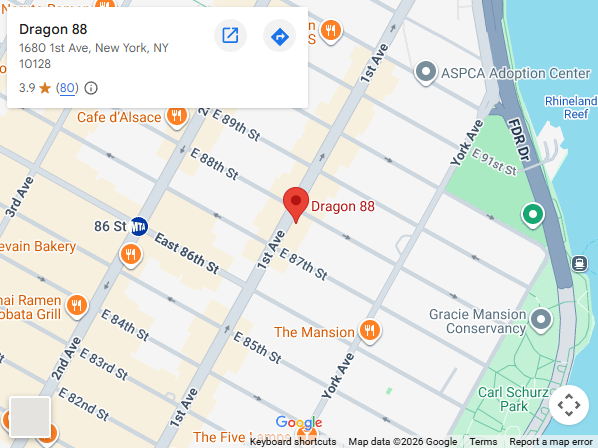 Location, 1680 1st Ave, New York, NY 10128