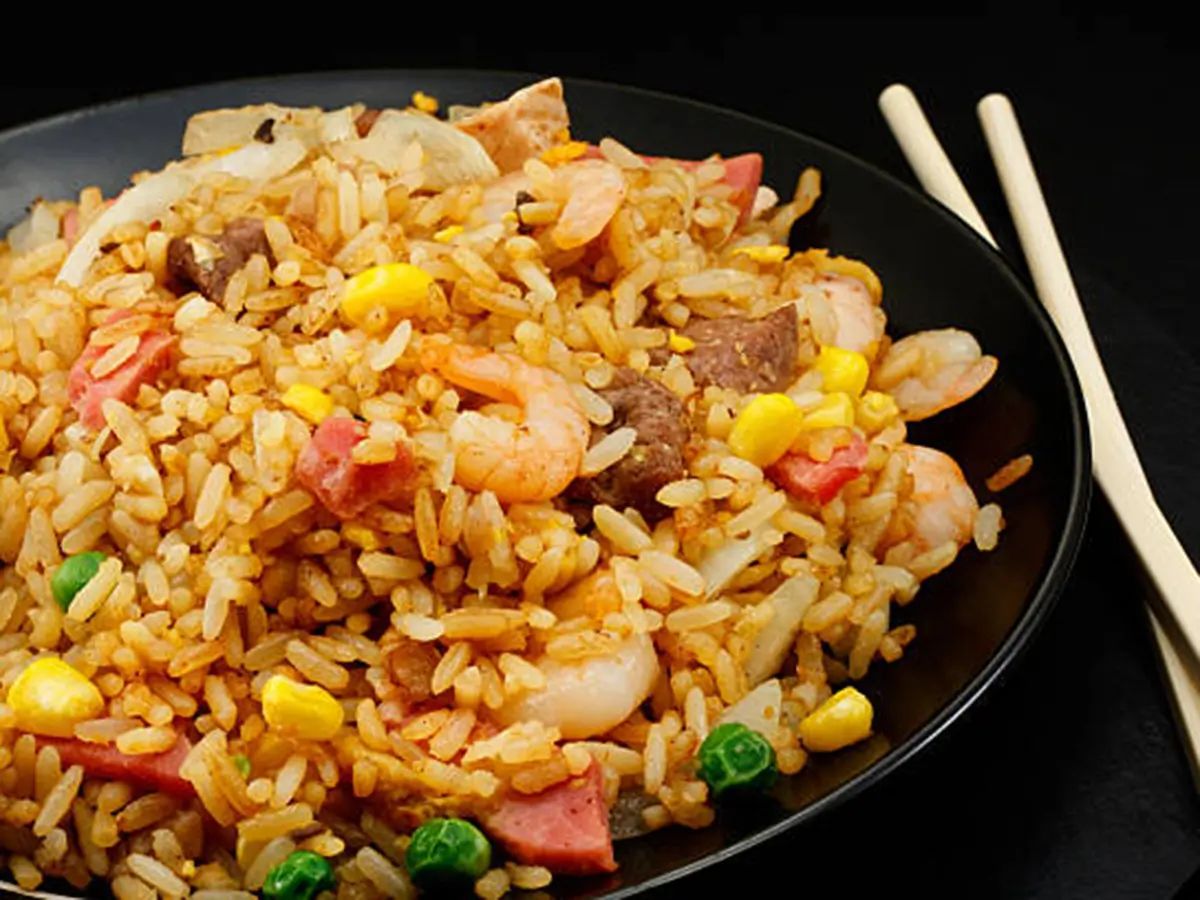 shrimp fried rice at Dragon 88, a Chinese Restaurant in New York