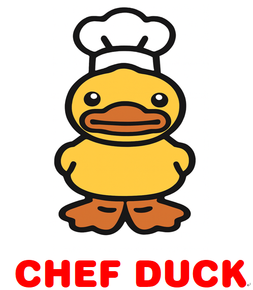 Tong's Hunan Restaurant logo, featuring a duck wearing a chef's hat