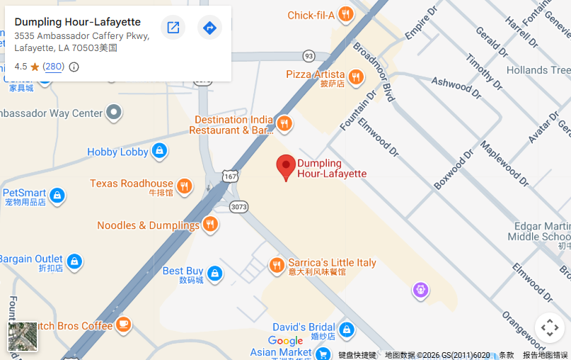 Location, 3535 Ambassador Caffery Pkwy, Lafayette, LA 70503