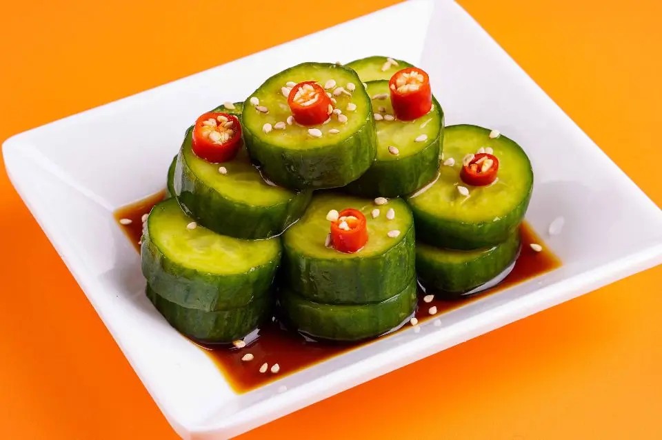 Dumpling-Mix-Chinese-restaurant-Marinated-Cucumber-Salad-Redondo-Beach Marinated Cucumber Salad at Dumpling Mix, a Chinese restaurant in Redondo Beach