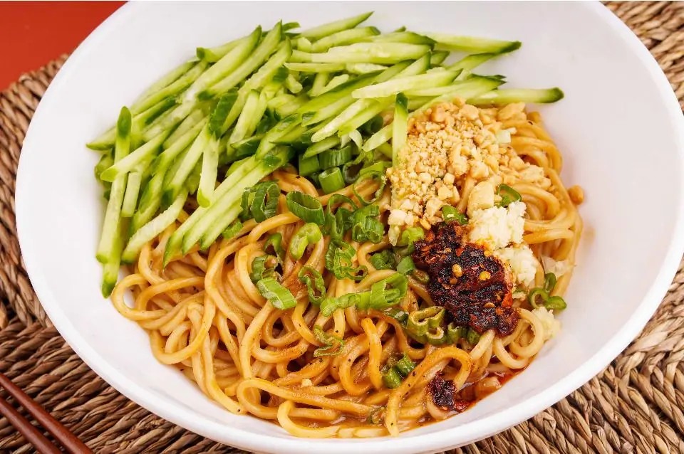 SESAME NOODLE at Dumpling Mix, a Chinese restaurant in Redondo Beach