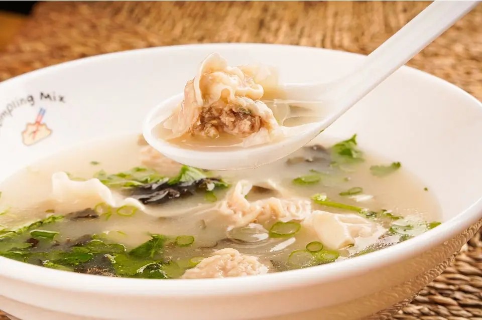 Shrimp & Pork Wonton Soup(8) at Dumpling Mix, a Chinese restaurant in Redondo Beach
