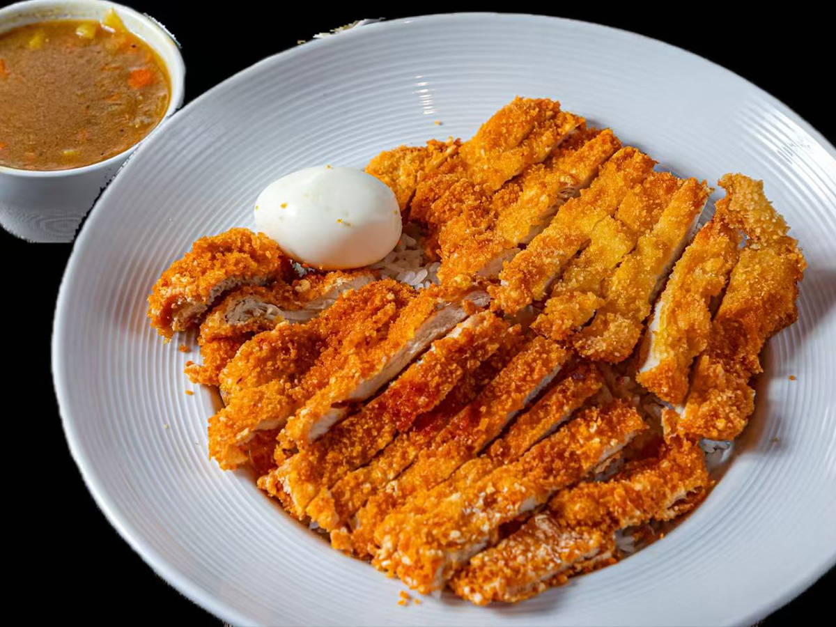 Crispy Chicken Katsu with Egg at Duo Modern Japanese Cuisine & Hibachi，a Japanese Restaurant in Saratoga Springs