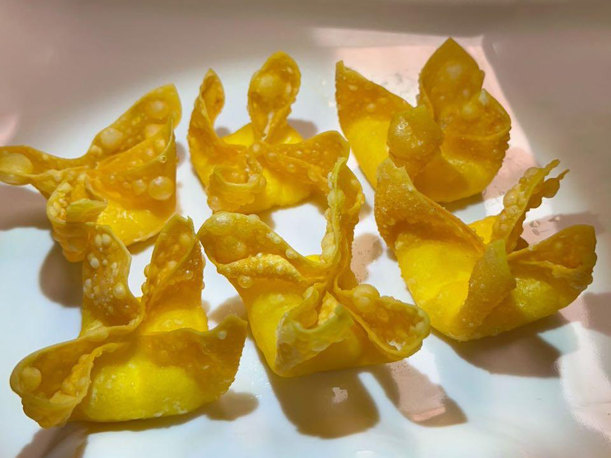 Edible Flower Garnish at Eastern China Restaurant, a Chinese Restaurant in Morrisville