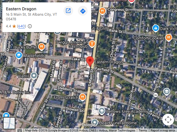Location,16 S Main St, St Albans City, VT 05478