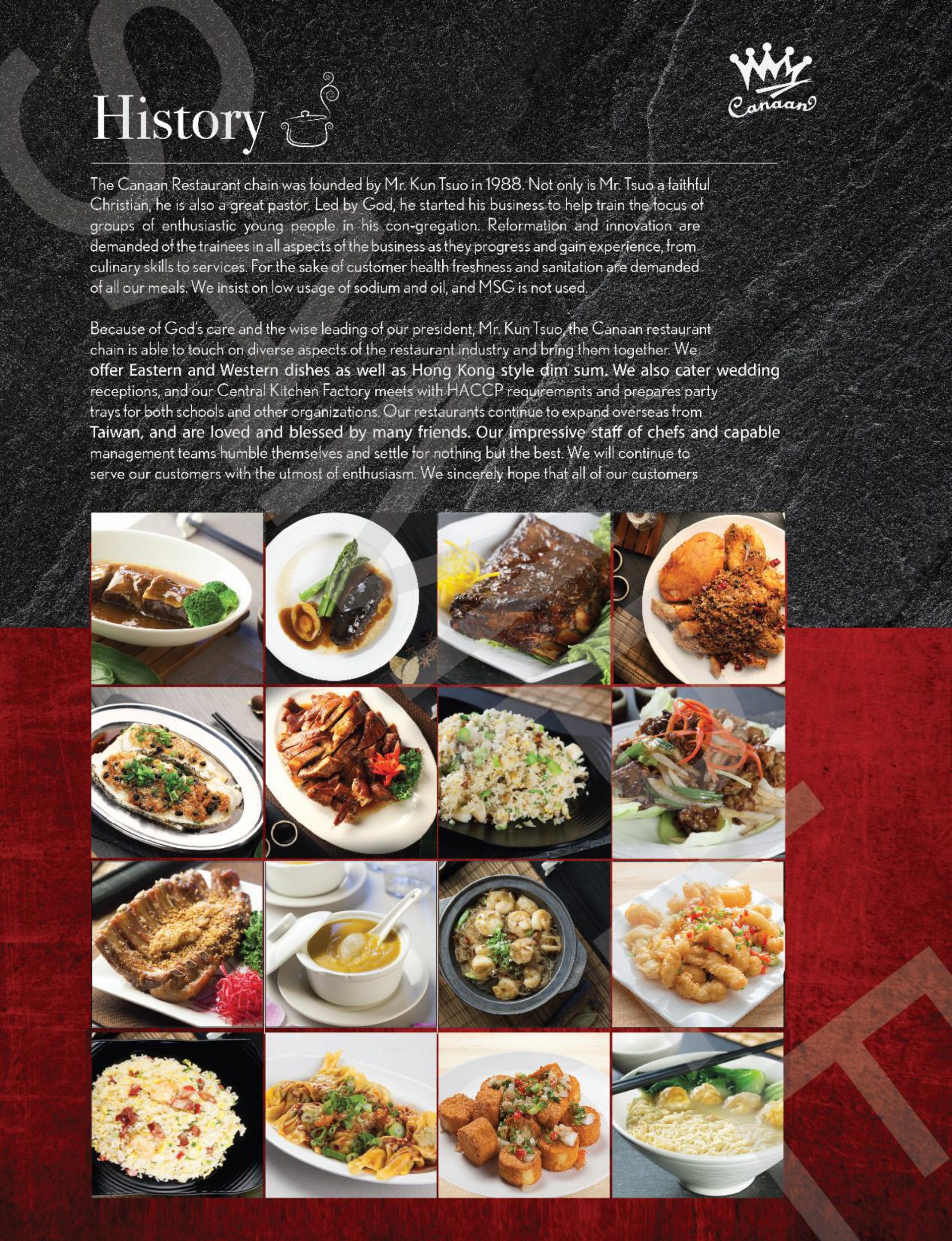 Restaurant menu 10, detailed description provided below