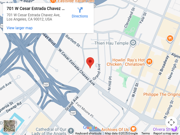 Location, 701 West Cesar Estrada Chavez Avenue, Los Angeles, CA 90012