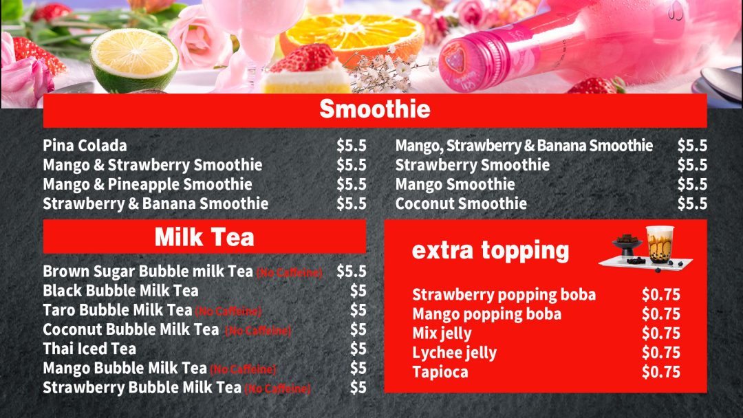 Menu - Ichiban Buffet And Grill