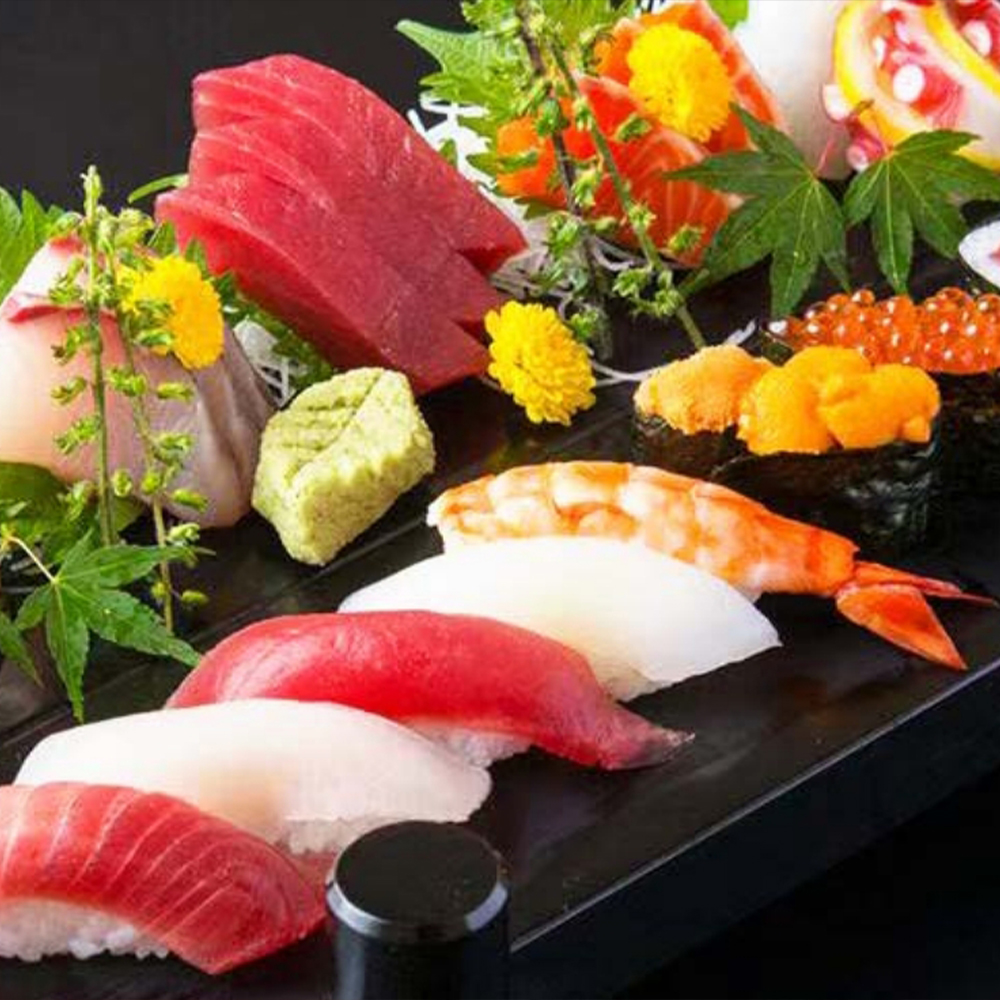 Sushi and sashimi platter from Edo Ichi Sushi Hibachi Steakhouse, a Japanese restaurant in Wethersfield