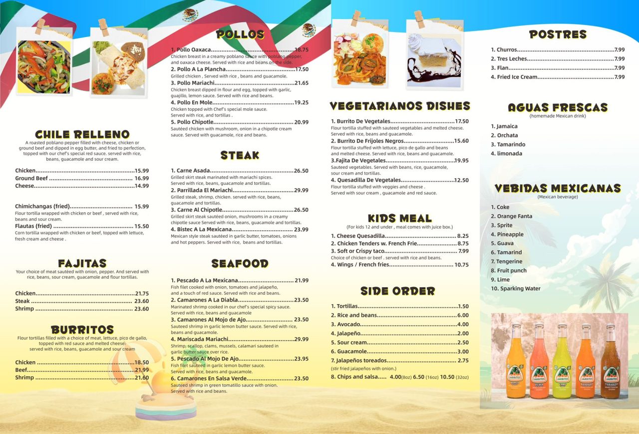 Menu - El Mariachi