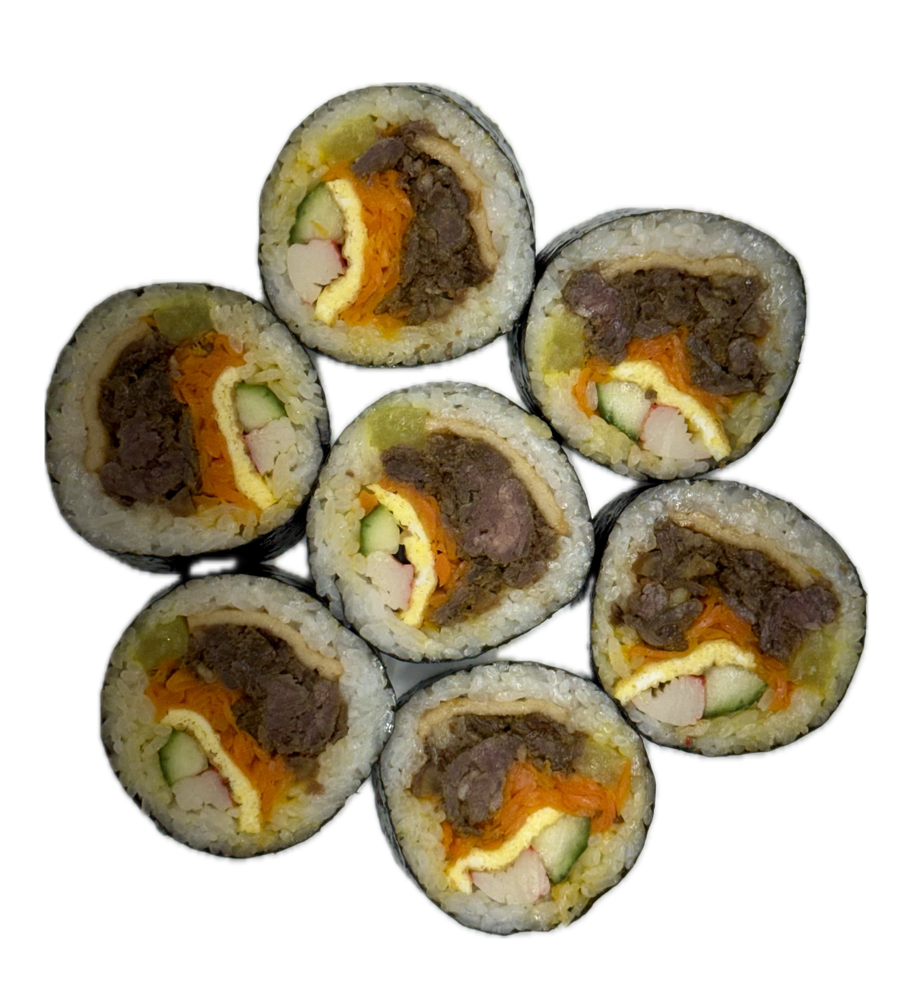 Bulgogi beef kimbap from Eomma Taste, a Korean restaurant in Quincy