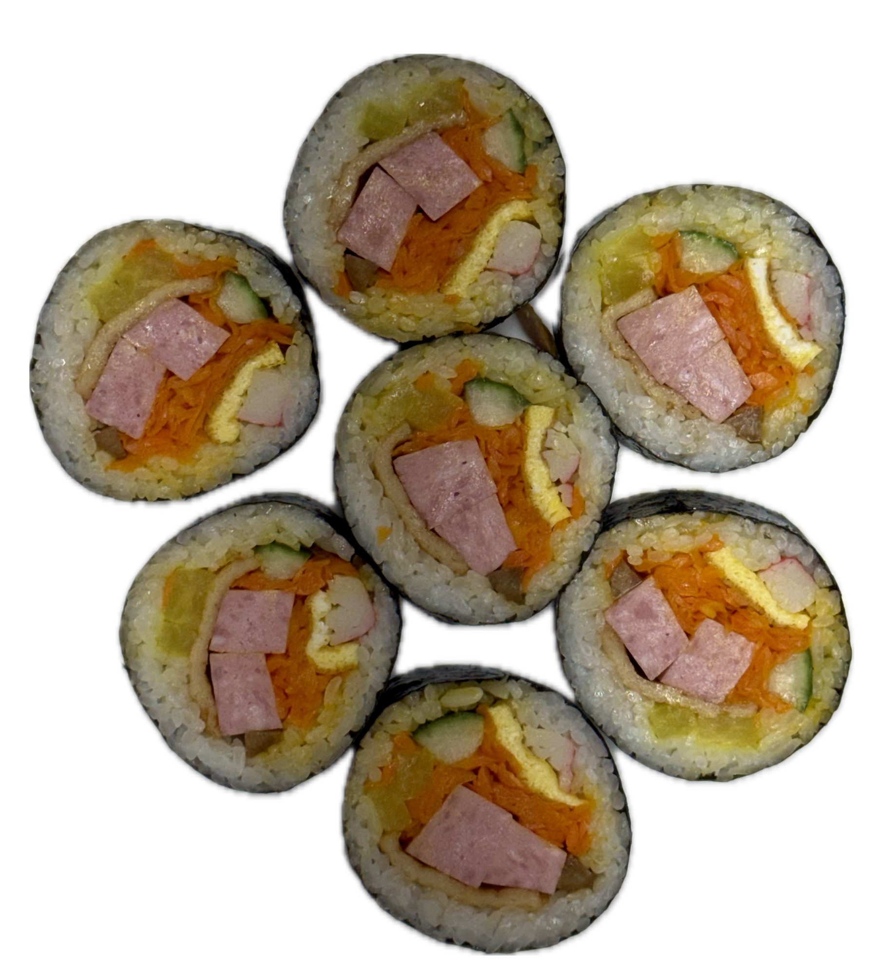 Ham kimbap from Eomma Taste, a Korean restaurant in Quincy