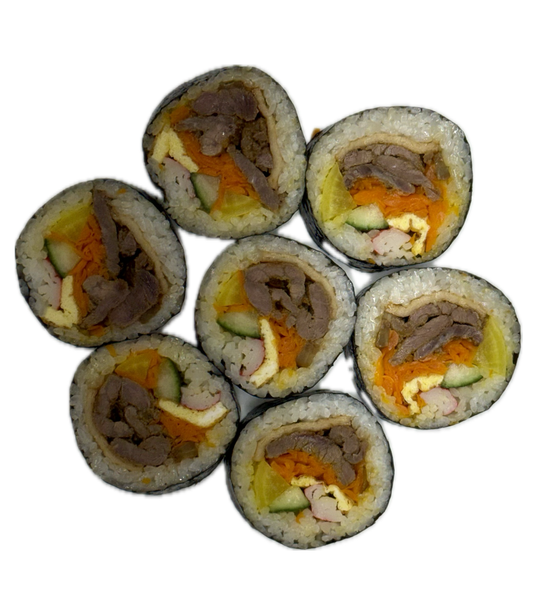 Short rib kimbap from Eomma Taste, a Korean restaurant in Quincy