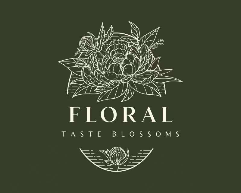 Floral Restaurant Logo