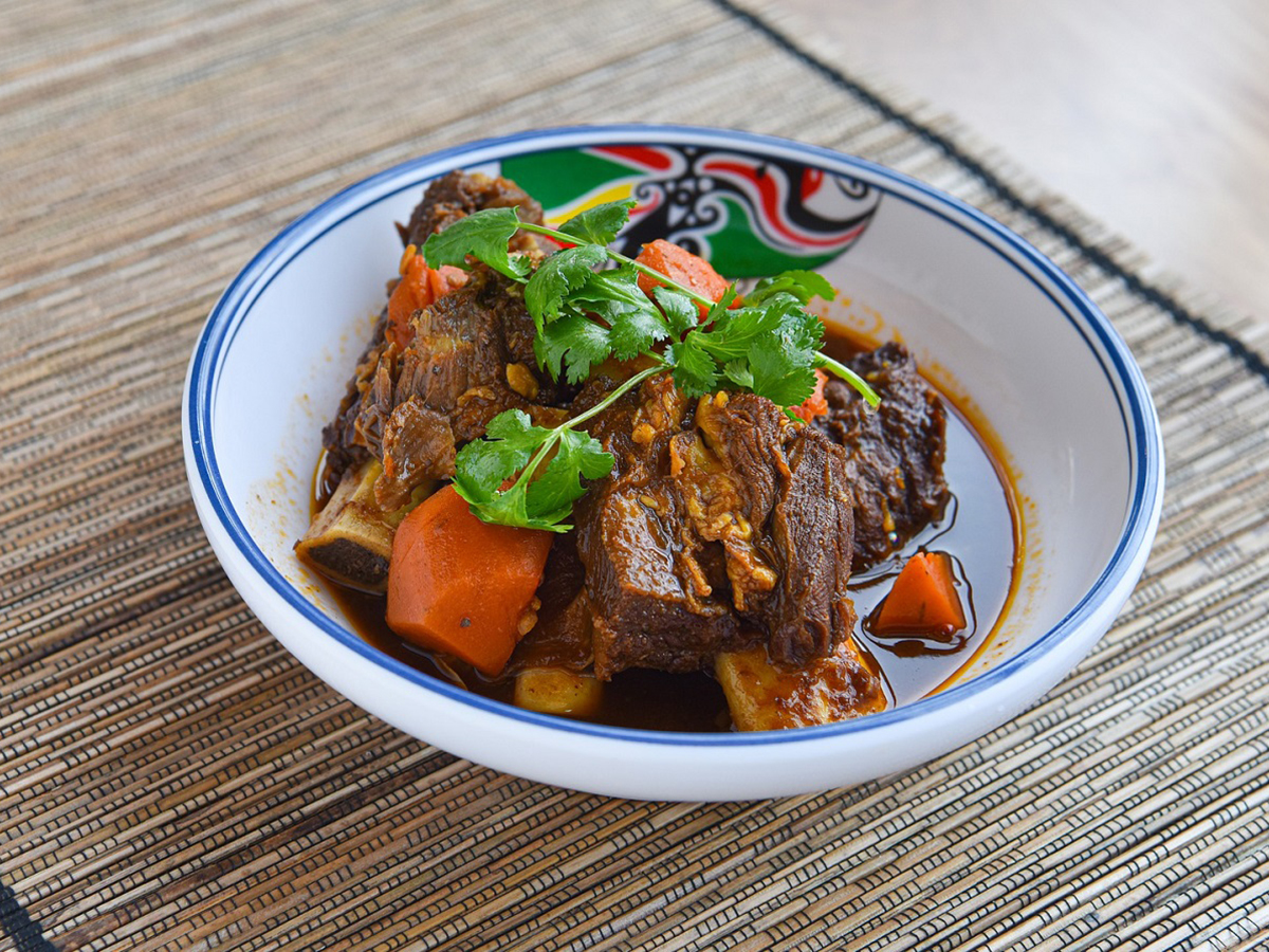 Stewed beef ribs with carrots at Fat Boy Roasted Delights, a Chinese Restaurant in Modesto
