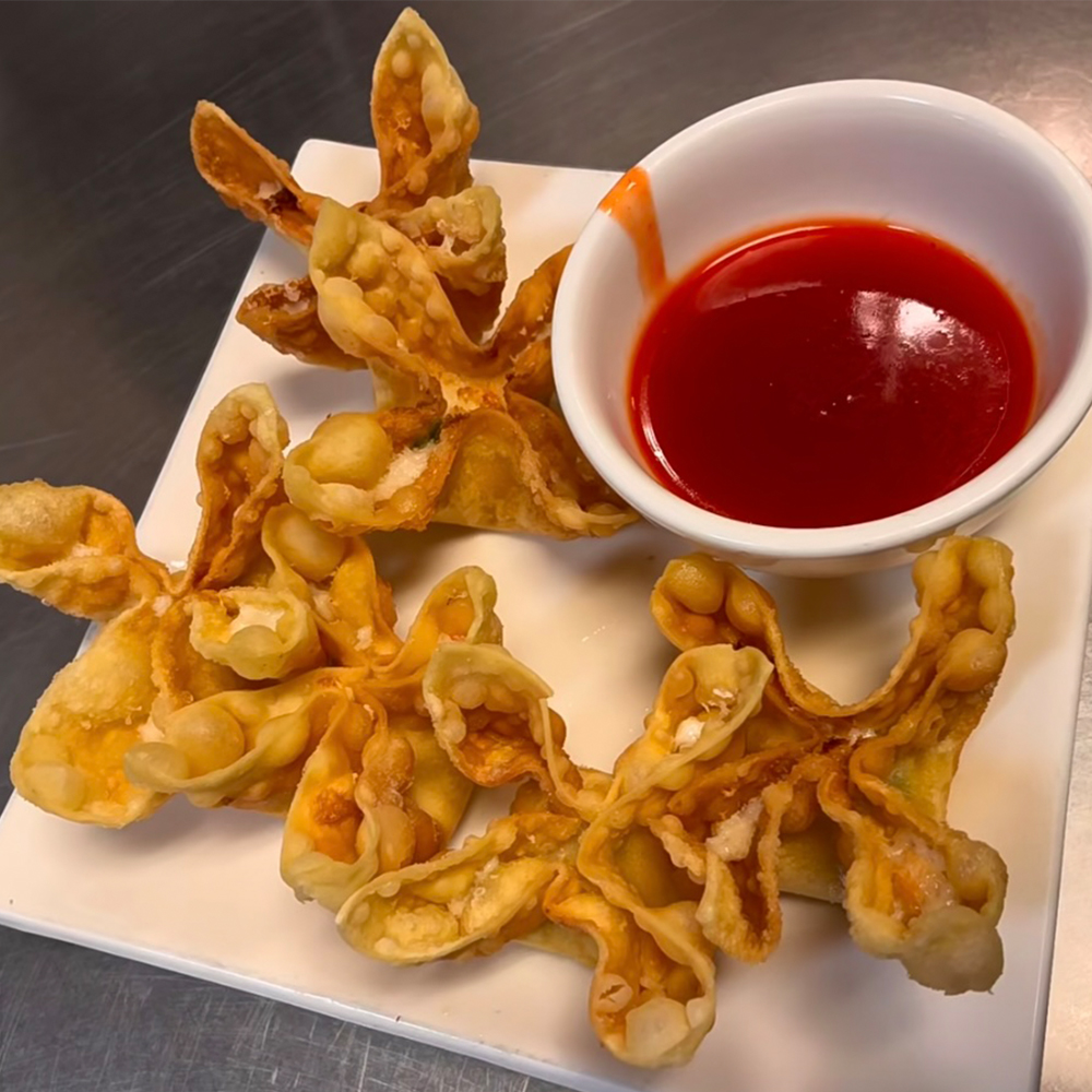Fried wontons served at Fat Boy Roasted Delights, a Chinese restaurant in Modesto.