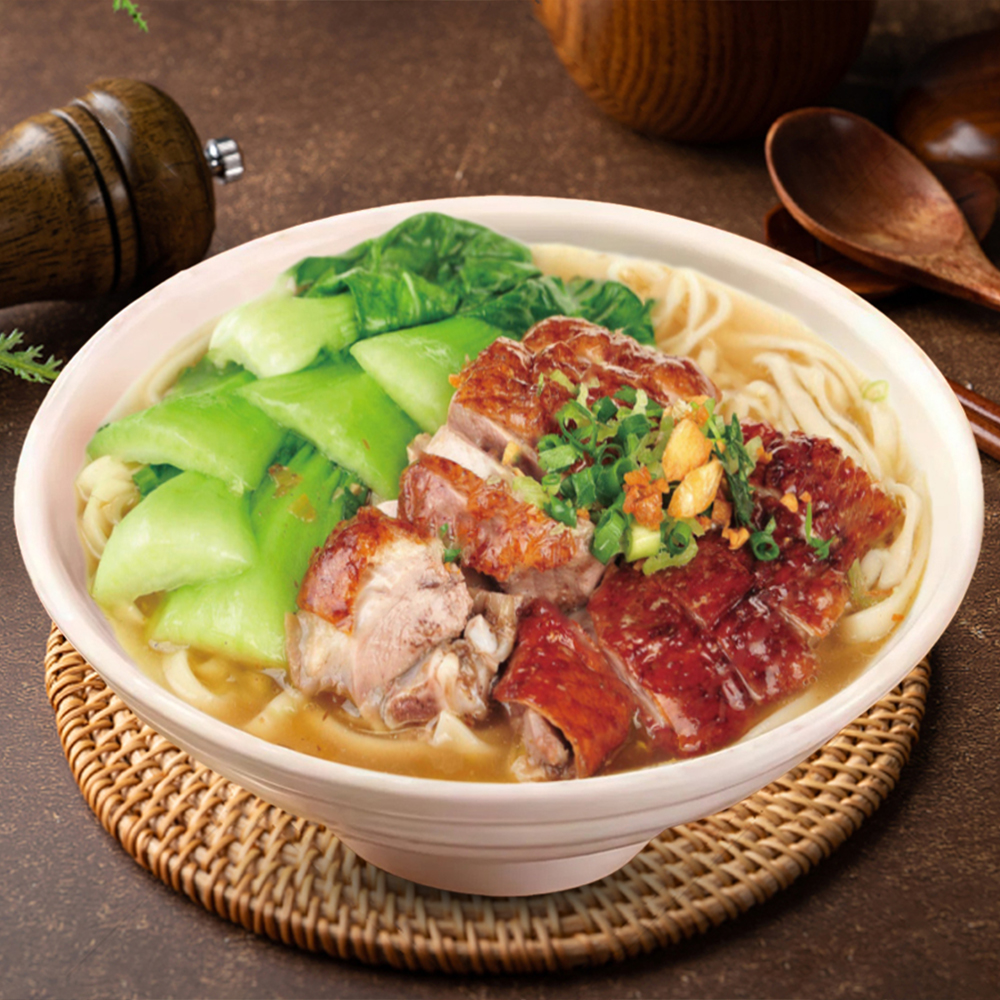 Roast duck noodles served at Fat Boy Roasted Delights Chinese restaurant in Modesto.