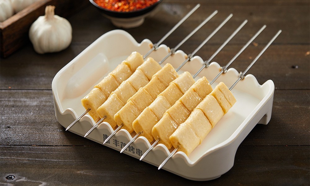 Grilled fish tofu skewers at FENGMU, a Korean BBQ Restaurant in Rowland Heights