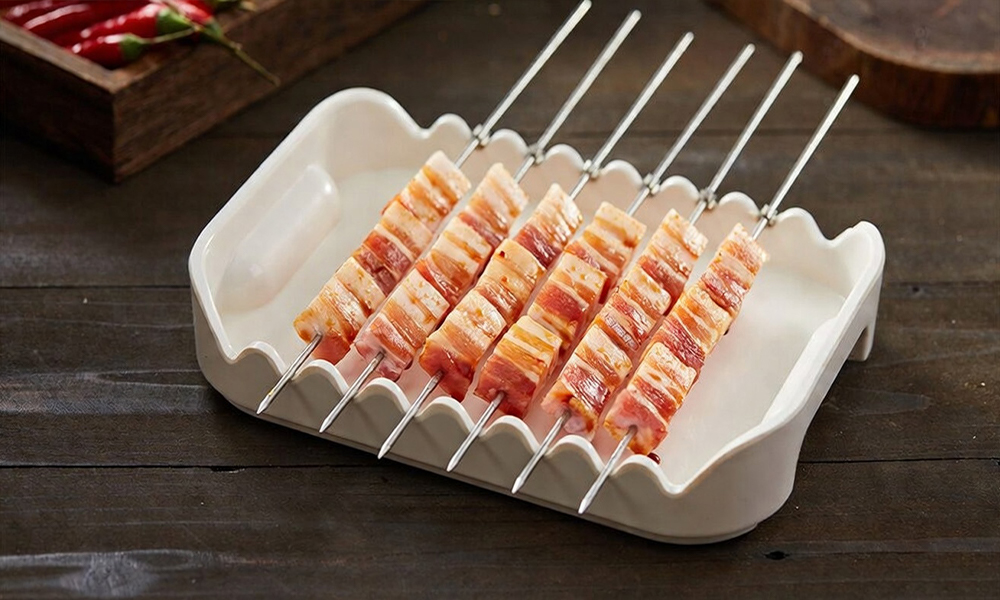 Pork Belly Skewers at FENGMU, a Korean BBQ Restaurant in Rowland Heights