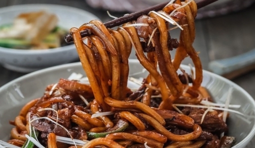 Dry Tossed Rice Noodles at FengYing GuiLin Rice Noodle, a Chinese Restaurant in CA