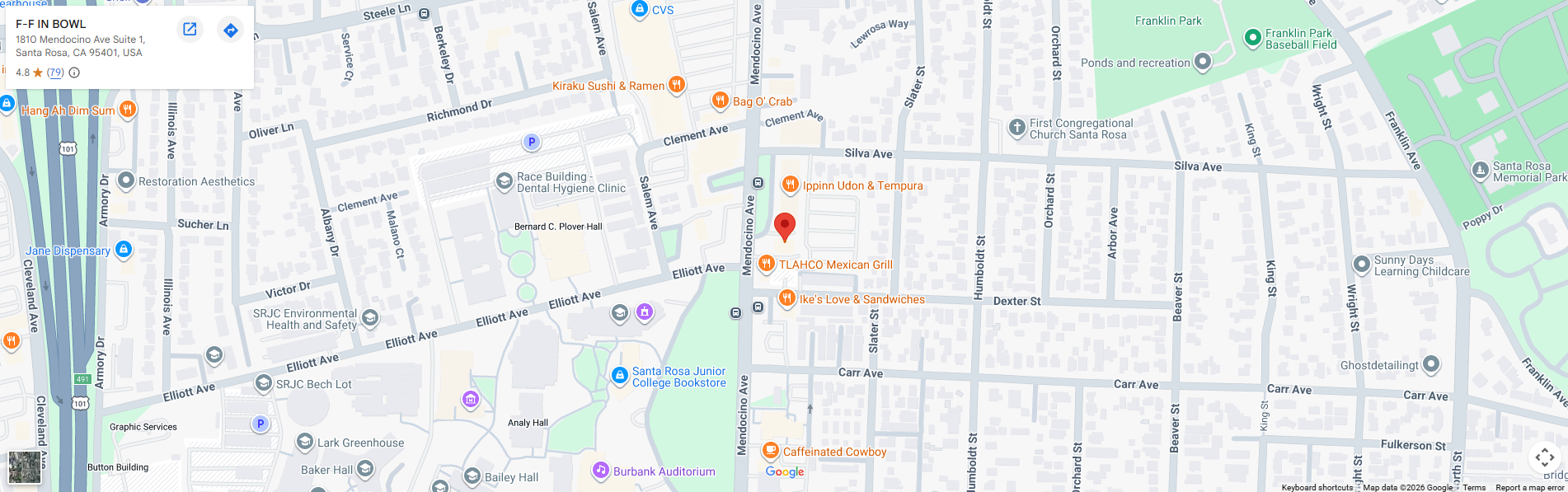 Location, 1810 Mendocino Ave Suite 1, Santa Rosa, CA 95401 Location, 1810 Mendocino Ave Suite 1, Santa Rosa, CA 95401
