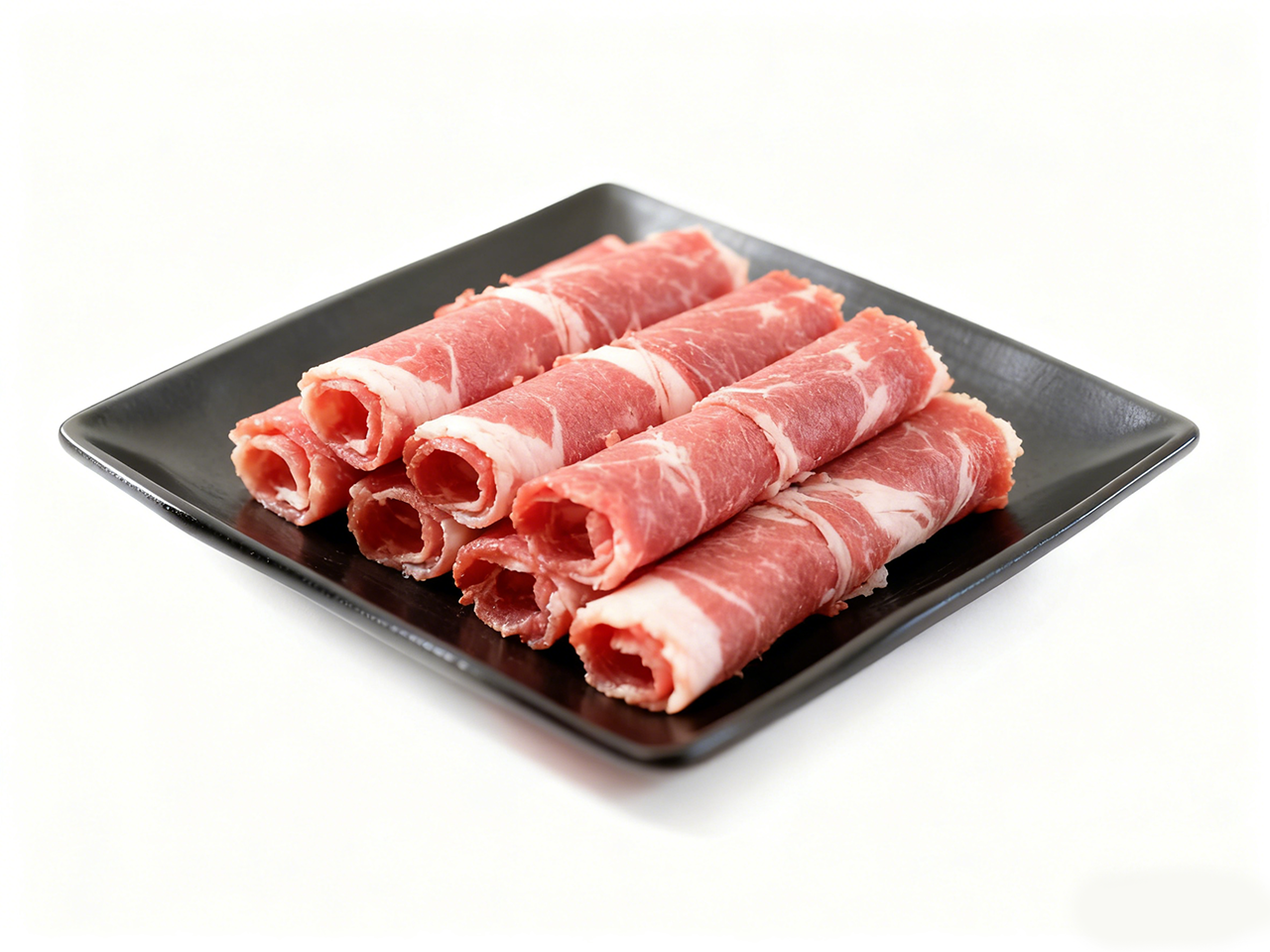 Sliced pork belly rolls at FirePot Korean BBQ & Hot Pot, a Asian Restaurant in Grand Forks