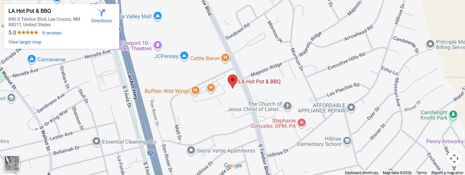 location, 840 S Telshor Blvd, Las Cruces, NM 88011
