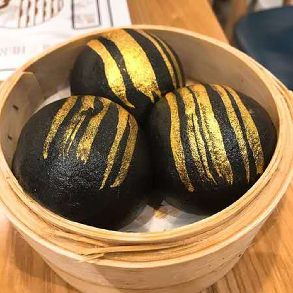 Black Gold Lava Bun at Flaming Dragon Asian Restaurant in North Lauderdale