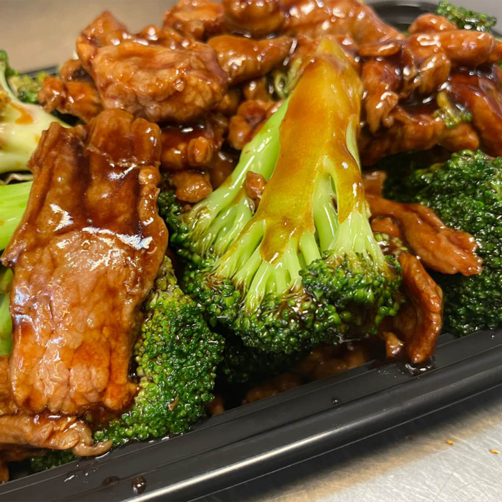 Beef and Broccoli at Flaming Dragon Asian Restaurant in North Lauderdale