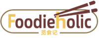Foodieholic Chinese Noodle & Kitchen logo with chopsticks at Foodieholic Chinese Noodle & Kitchen, a Chinese restaurant in Durham
