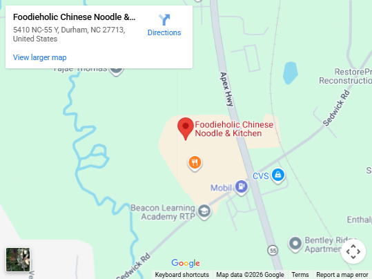 Location, 5410 NC-55 Y, Durham, NC 27713, United States Location, 5410 NC-55 Y, Durham, NC 27713, United States