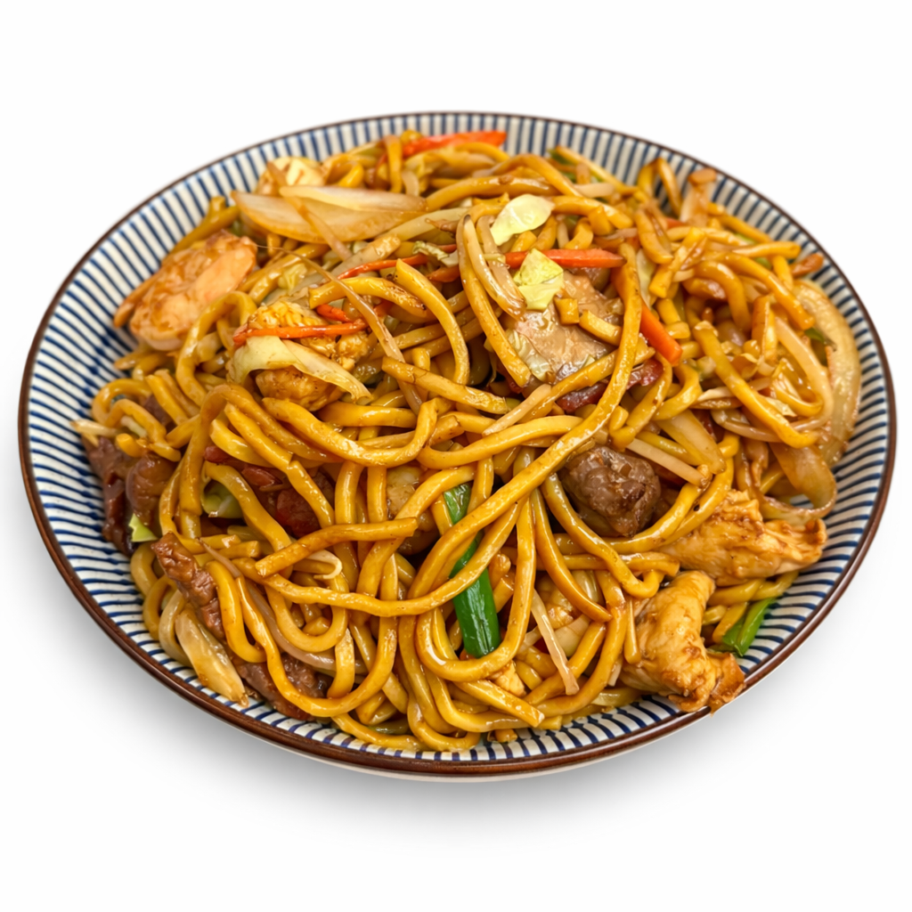 Beef Fried Noodles at Foodieholic Chinese Noodle & Kitchen, a Chinese restaurant in Durham