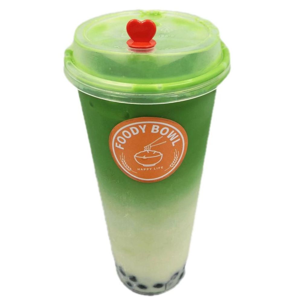 Foody-Bowl-Restaurant-Japanese-Restaurant-Matcha-Milk-Tea-with-Boba-Ocala Matcha milk tea with boba at Foody Bowl Restaurant, a Japanese Restaurant in Ocala