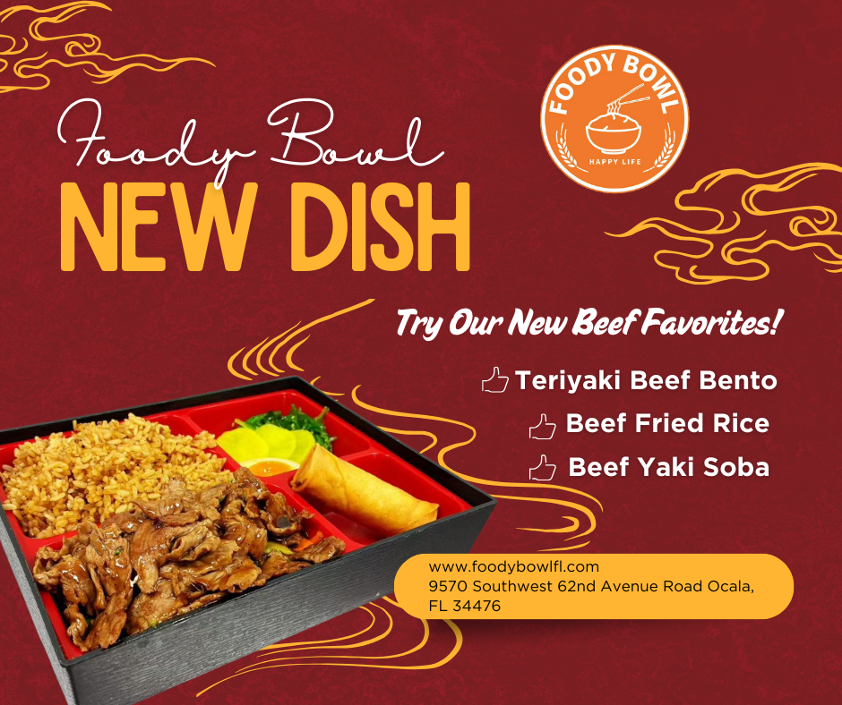 Foody Bowl New Beef Favorites Promotional Banner