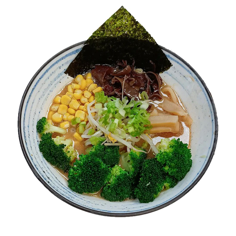 Ramen with broccoli, corn, sprouts, and seaweed at Foody Bowl Restaurant, a Japanese Restaurant in Ocala