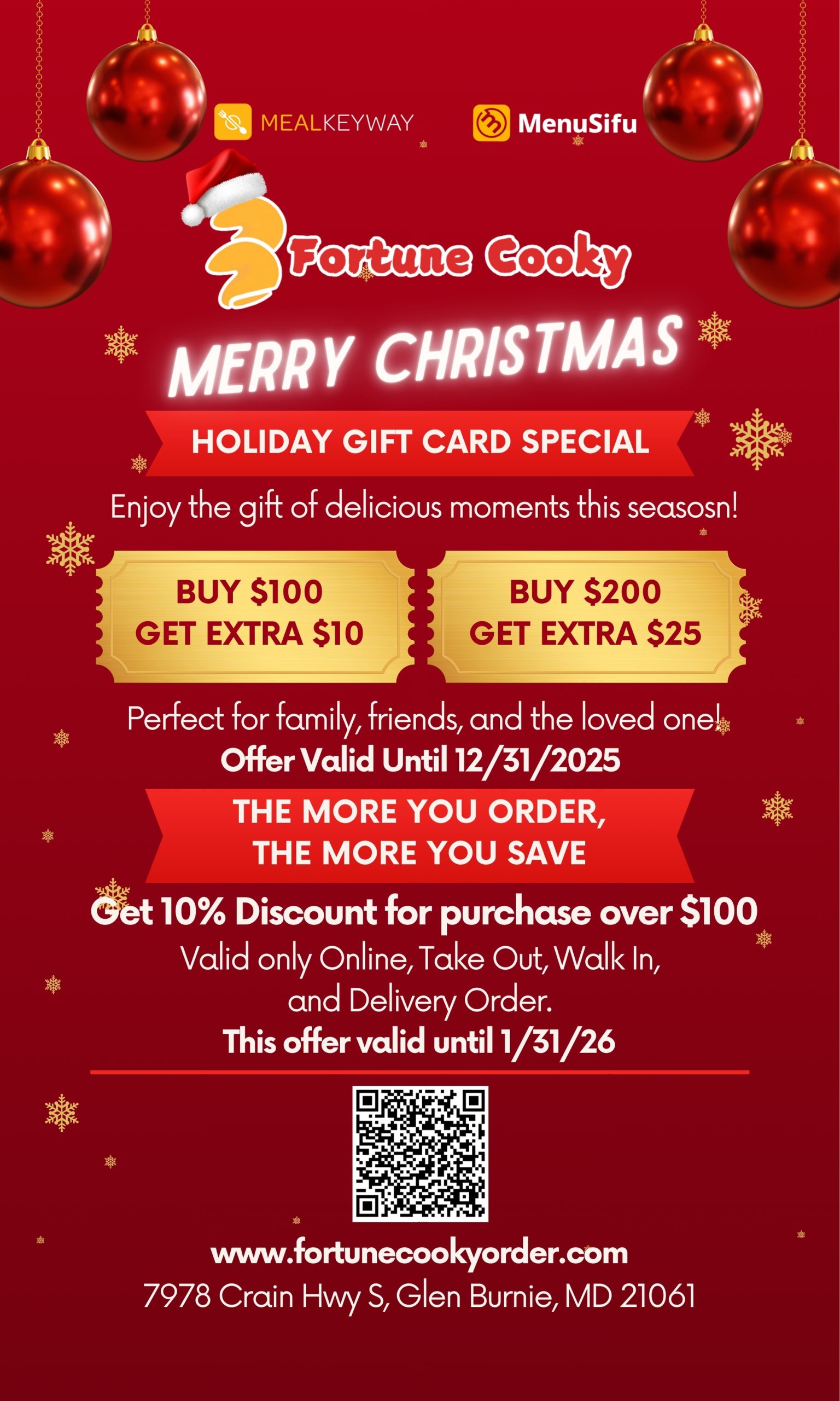 Restaurant Promotion Notice